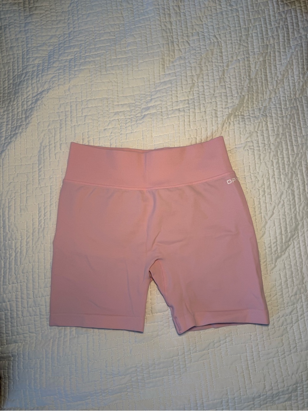 High-Rise Pink Athletic Bike Shorts